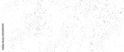 Vector dark weathered overlay pattern sample on transparent background, film grain overlay texture with little black dots.