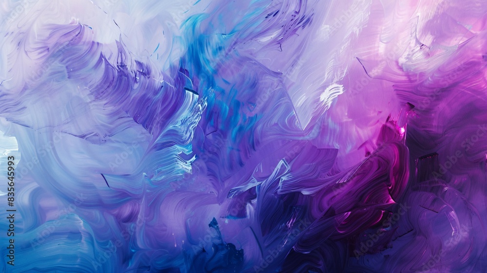 Abstract Blue and Violet Composition Abstract Blue and Violet Composition