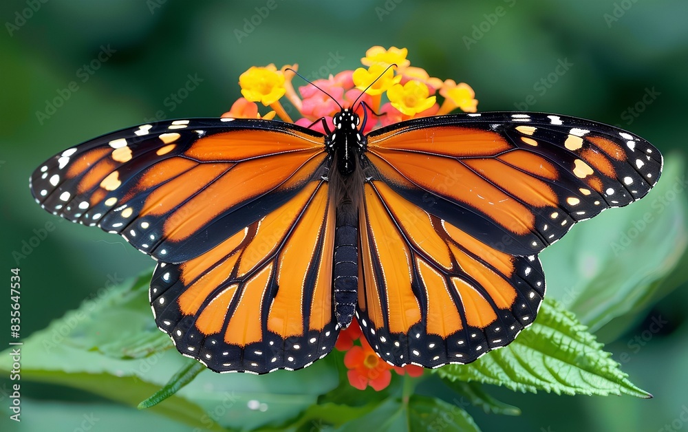Beautiful images in nature of monarch butterflies on lantana flowers which are very stunning Beautiful images in nature of monarch butterflies on lantana flowers which are very stunning