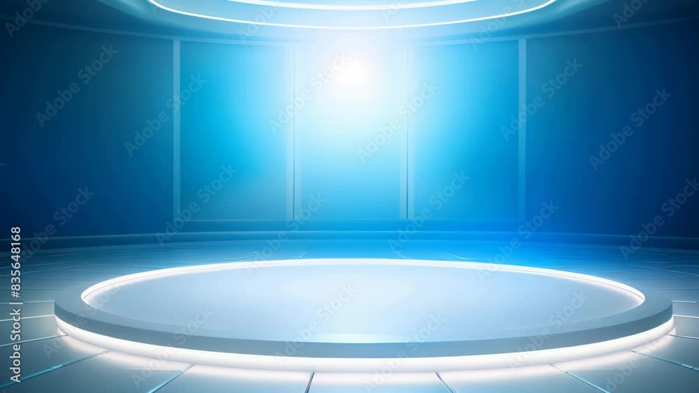 podium Futuristic showcase with platform for product displaying. Empty modern stage display. Seamless looping motion design. Video animation Ultra HD 4K 3840x2160
podium Futuristic showcase with platform for product displaying. Empty modern stage display. Seamless looping motion design. Video animation Ultra HD 4K 3840x2160