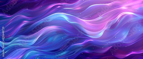 Abstract Depiction Of Energy Waves With Soft Gradients And A Sense Of Motion, Cartoon Style, Background