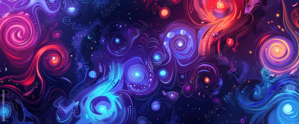 Abstract Designs Inspired By Ancient Symbols, Cartoon Style, Background Abstract Designs Inspired By Ancient Symbols, Cartoon Style, Background