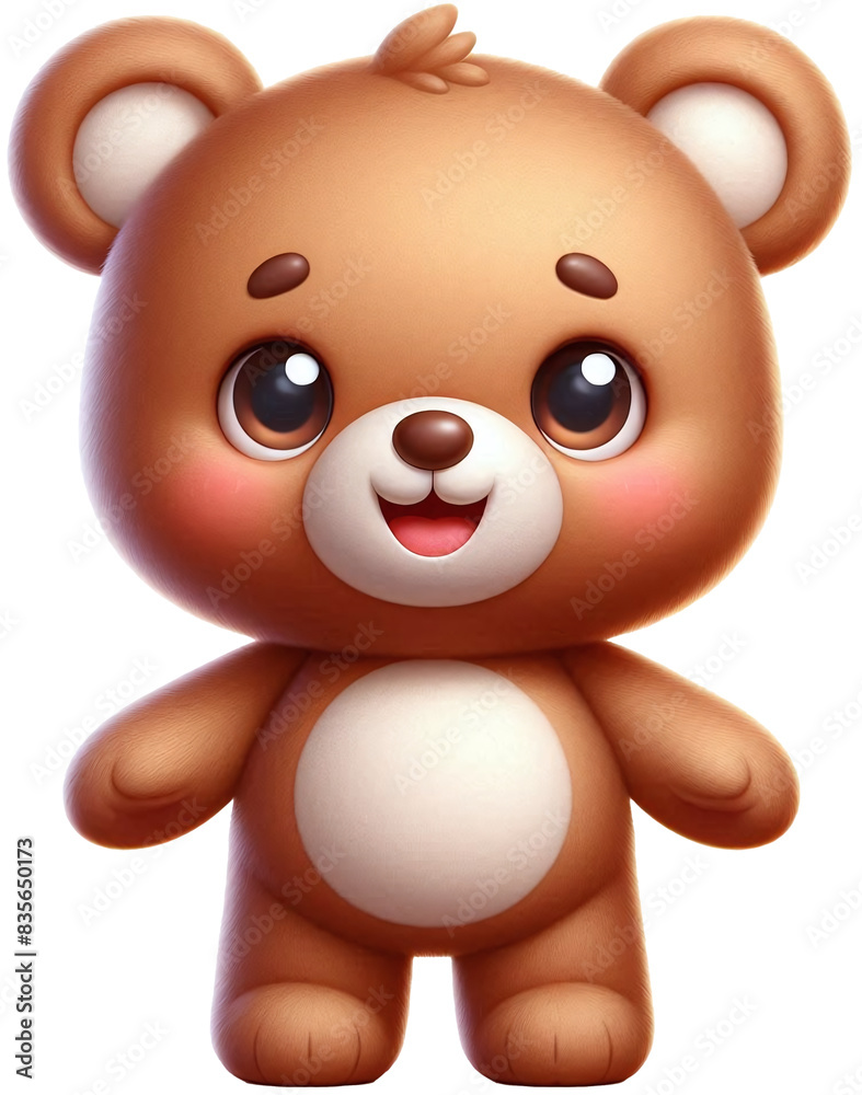 Fototapeta premium Cute 3D bear character