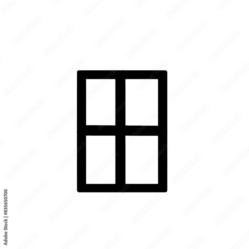 window on white window on white