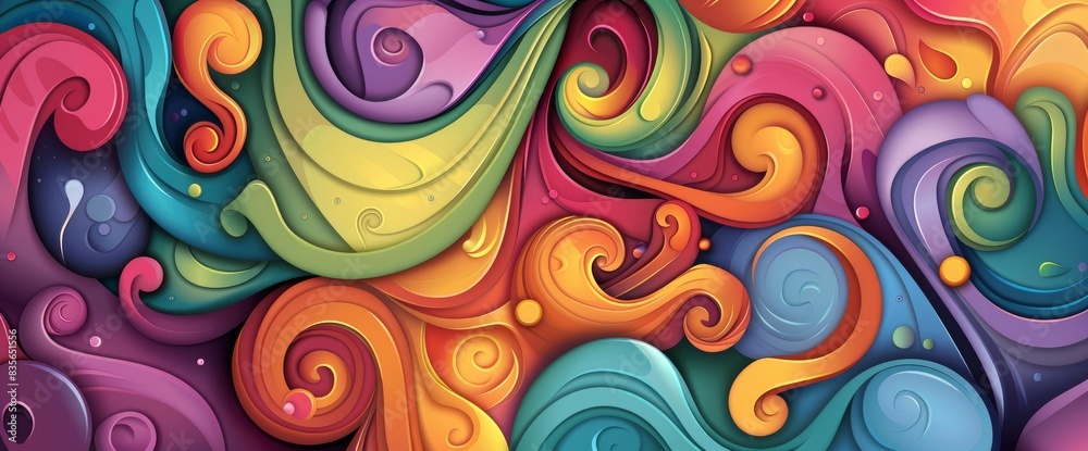 Abstract Designs With A Sense Of Harmony And Balance, Cartoon Style, Background Abstract Designs With A Sense Of Harmony And Balance, Cartoon Style, Background