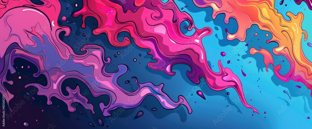 Abstract Designs With A Touch Of Chaos, Cartoon Style, Background Abstract Designs With A Touch Of Chaos, Cartoon Style, Background