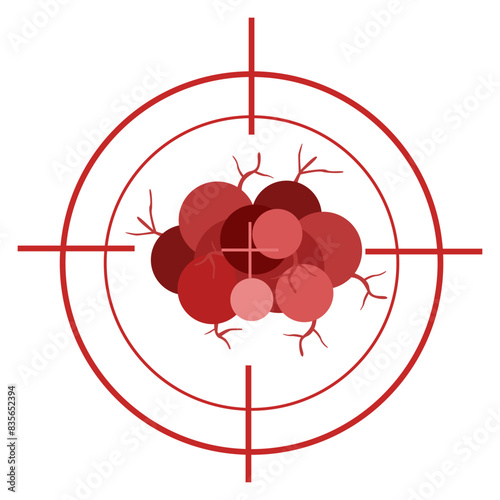 cancer cell screening. cancer disease concept