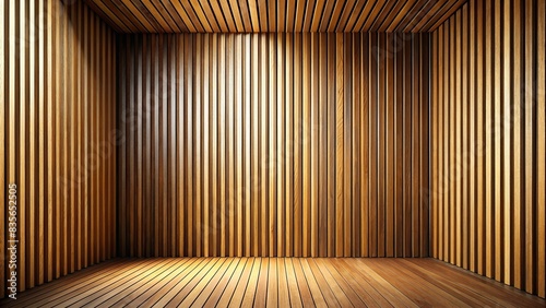 Elegant wooden room corner with dark vertical lines, architectural background , elegant, wooden, room corner, dark, vertical lines, architectural, background, interior design, cozy photo