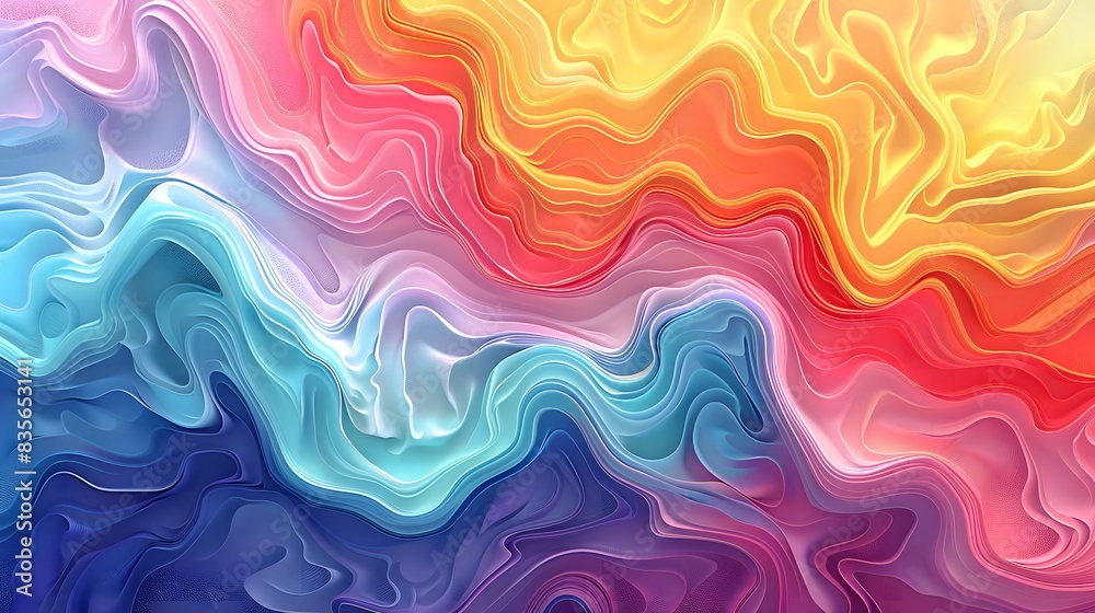 Vibrant Abstract Wavy Multicolored Texture Vibrant Abstract Wavy Multicolored Texture