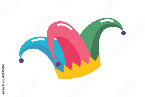 April Fools Flat Sticker Design