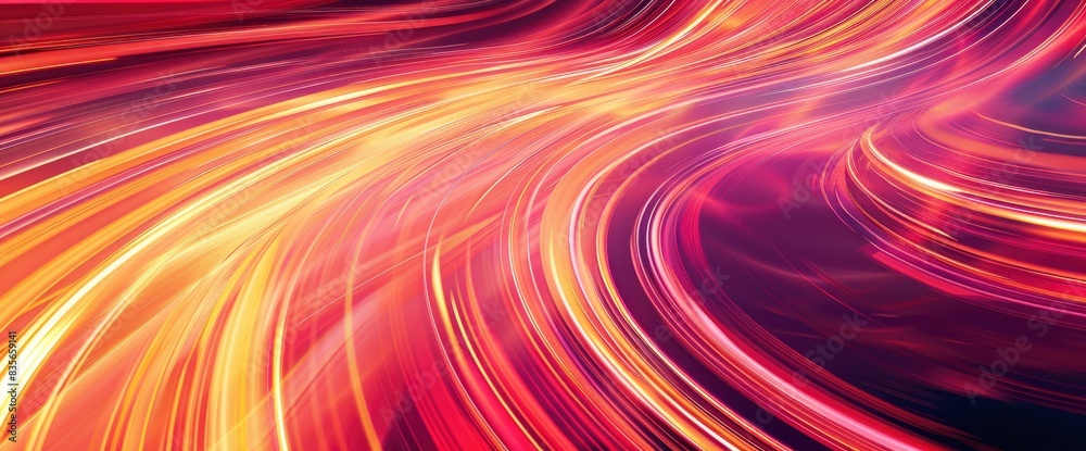 Abstract Energy Lines Converging And Diverging, Cartoon Style, Background Abstract Energy Lines Converging And Diverging, Cartoon Style, Background