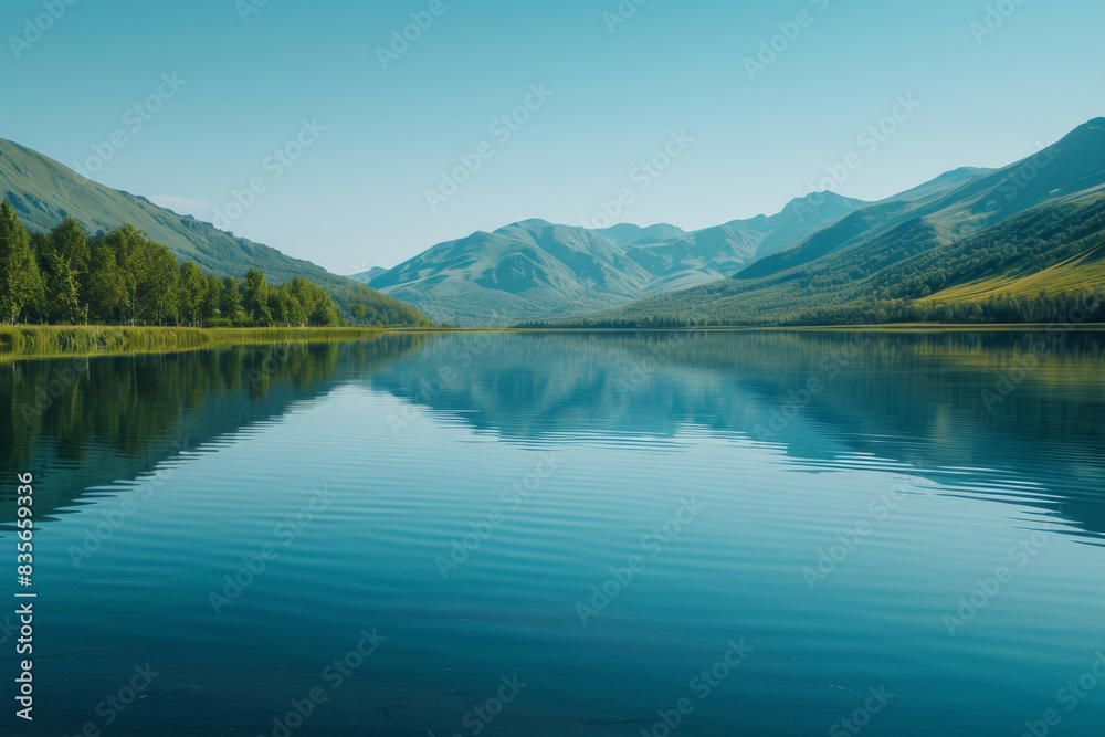 illustration of morning fog over a beautiful lake surrounded,surrounded by hills, trees and mountains.
illustration of morning fog over a beautiful lake surrounded,surrounded by hills, trees and mountains.
