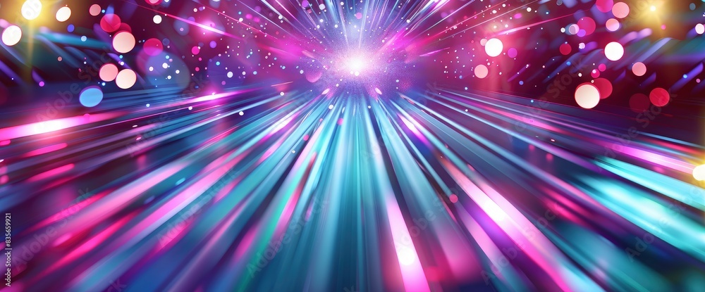 Abstract Energy Pulses In A Futuristic Setting, Cartoon Style, Background Abstract Energy Pulses In A Futuristic Setting, Cartoon Style, Background