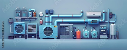 an industrial air compressor with engine