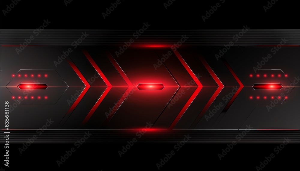 a black and red futuristic background with a red light a black and red futuristic background with a red light