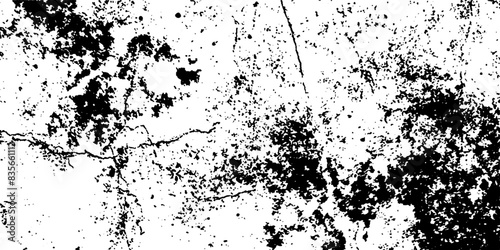 Grunge texture white and black. Overlay distress grain background. vector