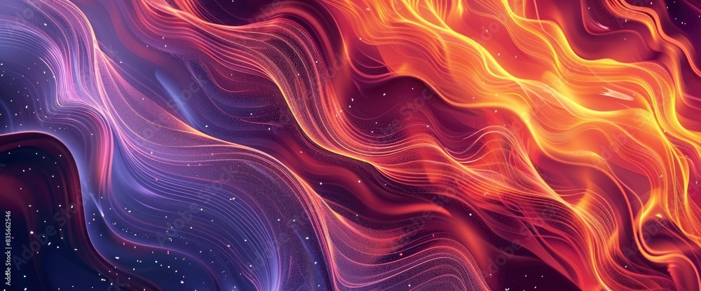 Abstract Gravitational Energy Fields, Cartoon Style, Background Abstract Gravitational Energy Fields, Cartoon Style, Background