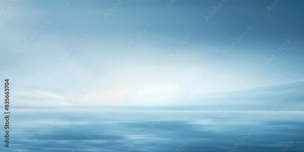 A blue sky with a calm ocean in the background A blue sky with a calm ocean in the background