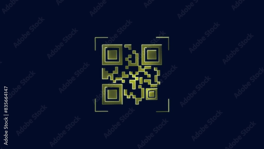 glowing Scan qr code icon. glowing Scan qr code icon.