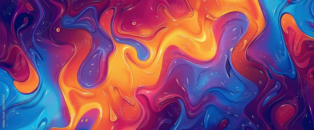 Abstract Patterns Of Energy Exchange, Cartoon Style, Background Abstract Patterns Of Energy Exchange, Cartoon Style, Background