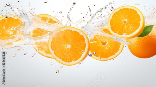 orange in water