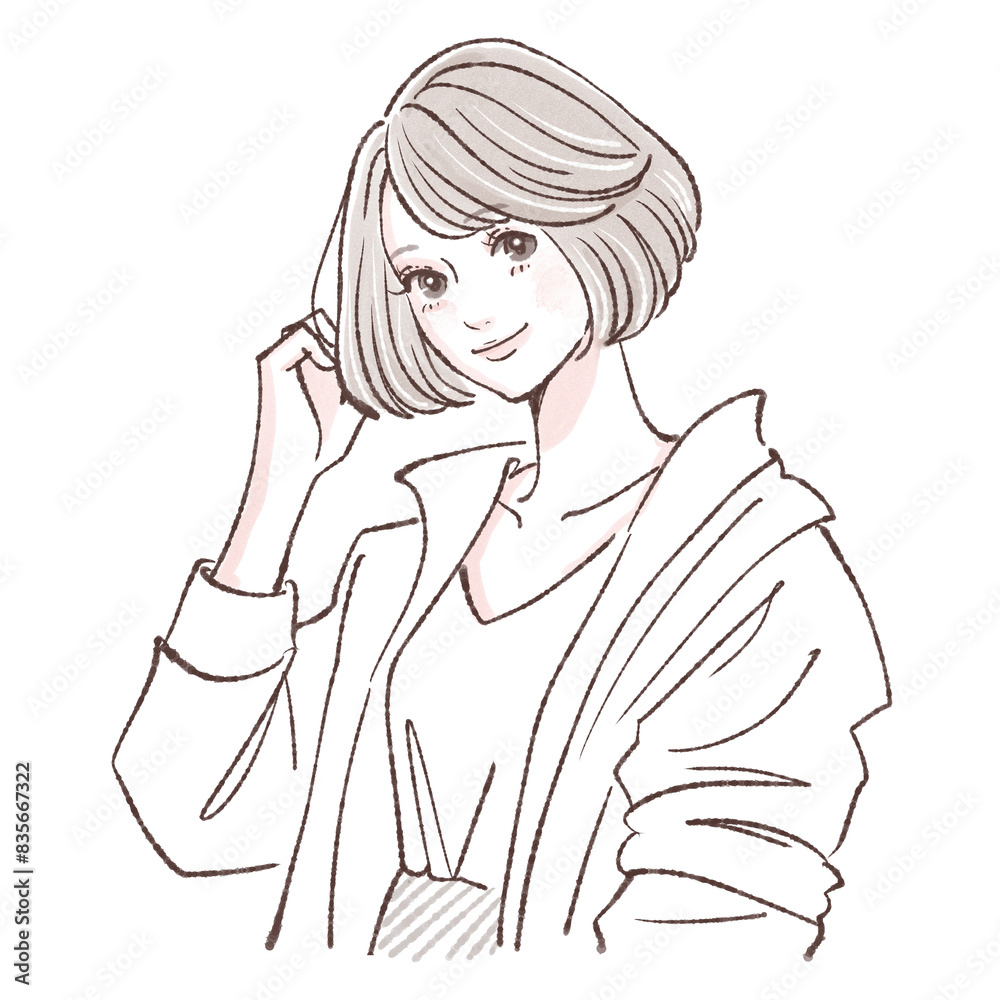 女性・女の子のイラスト素材 女性・女の子のイラスト素材
