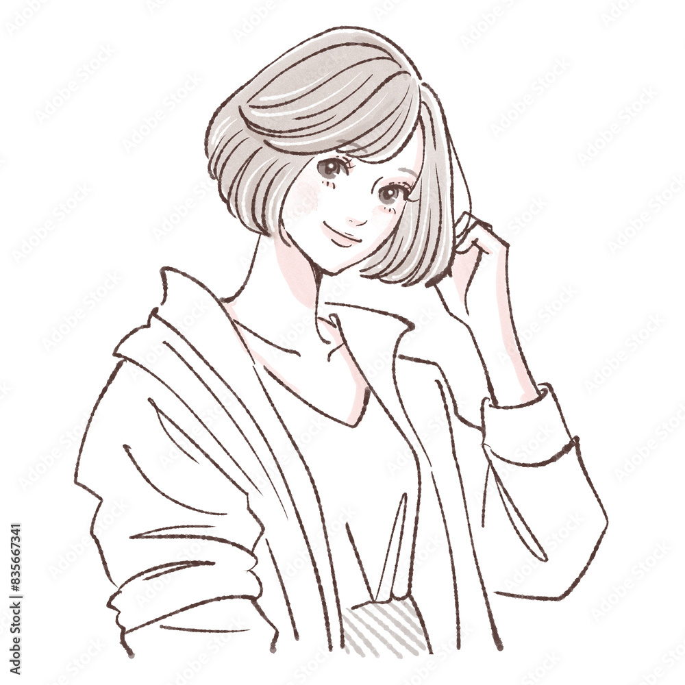 女性・女の子のイラスト素材 女性・女の子のイラスト素材