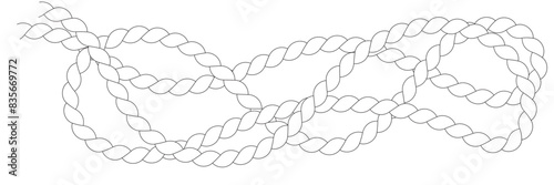 rope icon with a white background. vector illustration. 