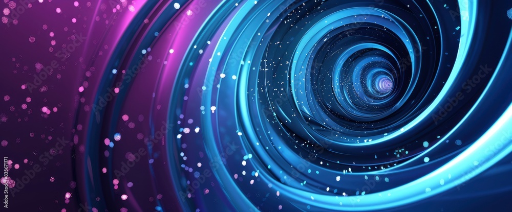 Data Spirals In An Abstract Environment, Cartoon Style, Background Data Spirals In An Abstract Environment, Cartoon Style, Background