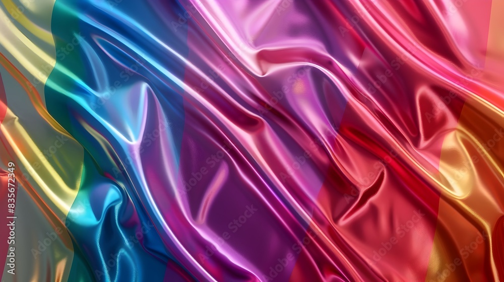 Obraz premium Vibrant Rainbow Gradient Celebrating Pride Month: A Spectrum of Joy and Inclusion
