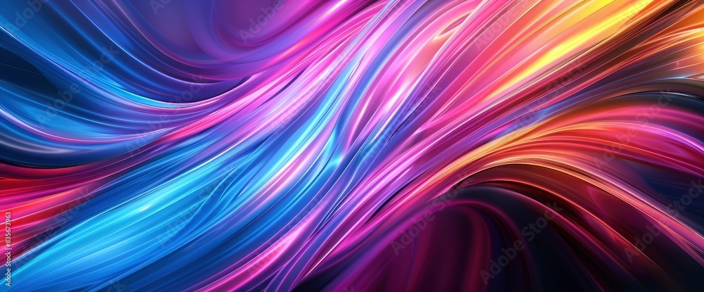 Energy Harmonics In Abstract Form, Cartoon Style, Background Energy Harmonics In Abstract Form, Cartoon Style, Background