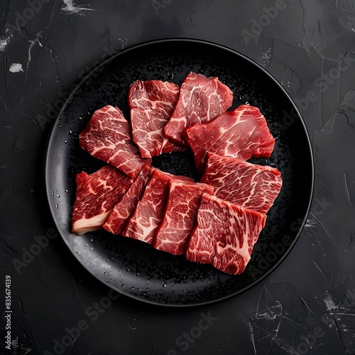 Hyper-Detailed Professional Photography Showcasing the Unique Qualities of Wagyu Beef photo