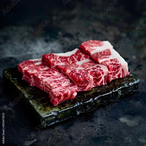 Photograph Exposing the Impact of Rearing Environment on Wagyu Beef's photo