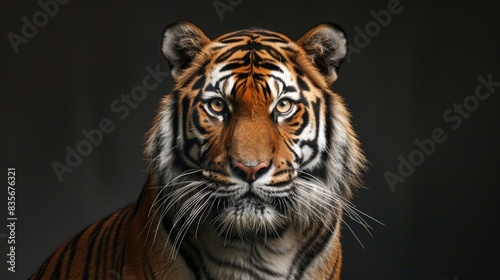 Magnificent and impressive Bengal tiger in its full glory