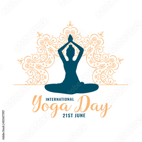 artistic international yoga day, woman practicing yoga pose