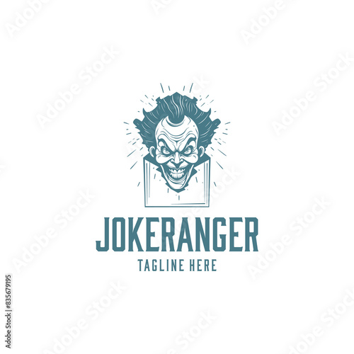 Joker ranger logo vector illustration