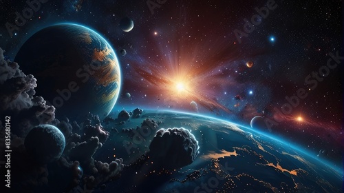 A universe with realistically dazzling and fascinating planets