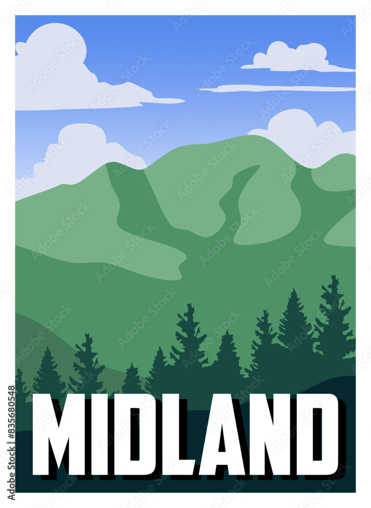 Fototapeta premium Midland oregon with beautiful views