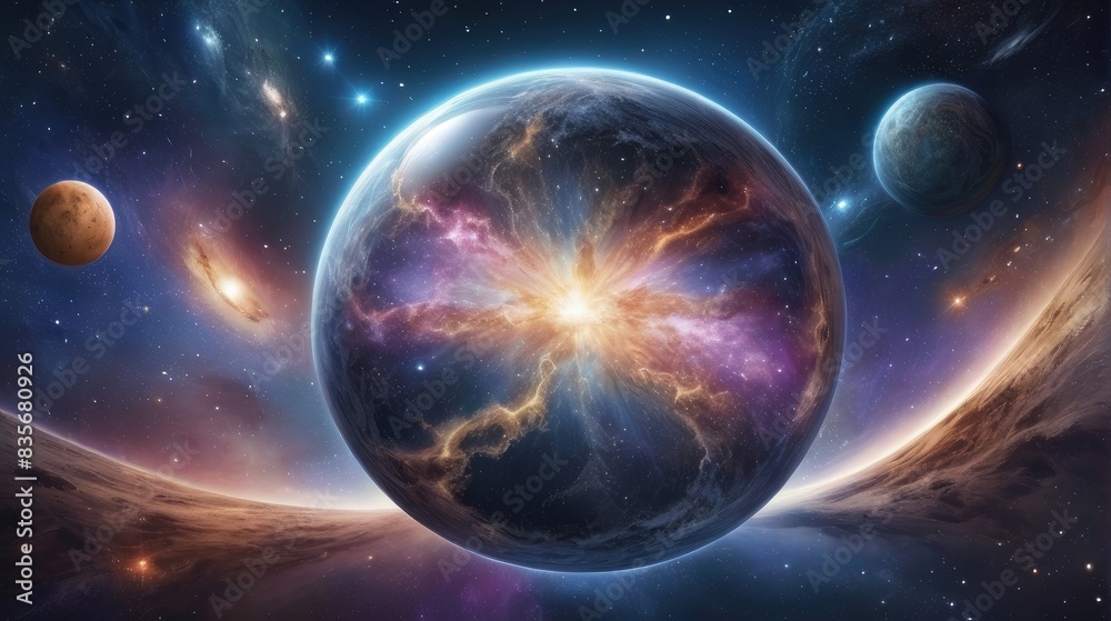 A universe with realistically dazzling and fascinating planets A universe with realistically dazzling and fascinating planets