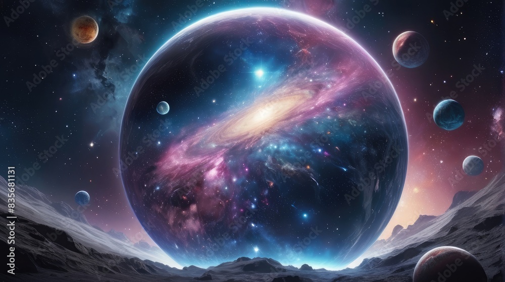 A universe with realistically dazzling and fascinating planets A universe with realistically dazzling and fascinating planets