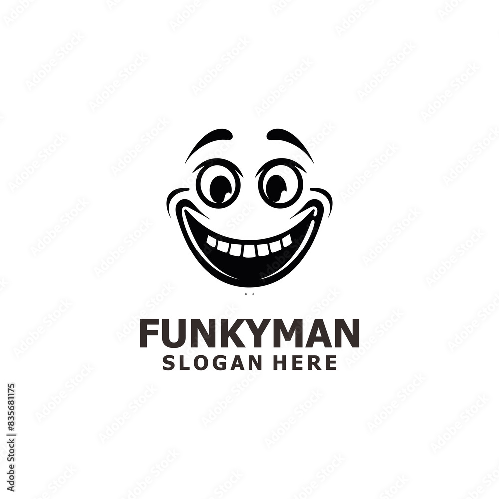 Funky man logo vector illustration Funky man logo vector illustration