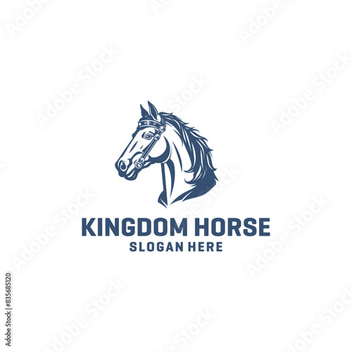 Horses head logo vector illustration