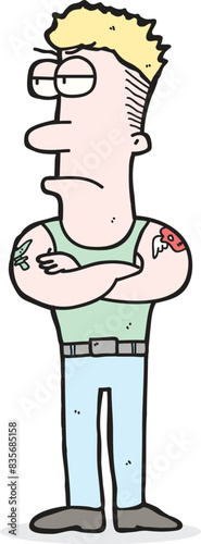 A bodyguard cartoon