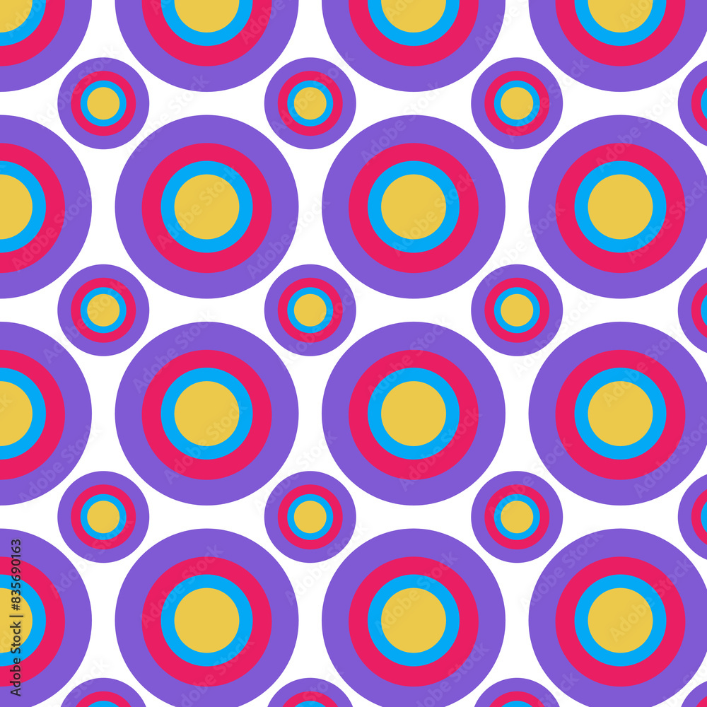 A dynamic pattern featuring concentric circles in a visually appealing color combination, suitable for adding energy and movement to your designs. A dynamic pattern featuring concentric circles in a visually appealing color combination, suitable for adding energy and movement to your designs.