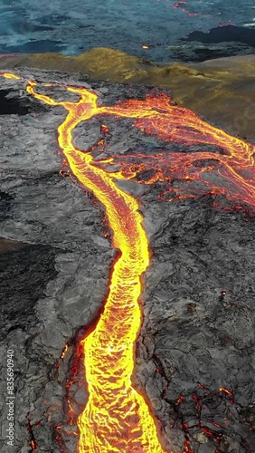 Aerial view of beautiful Iceland landscape