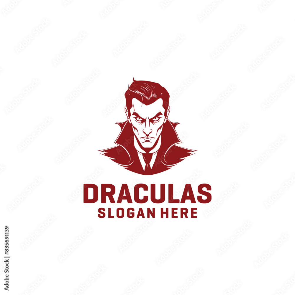 dracula vampire logo vector illustration dracula vampire logo vector illustration