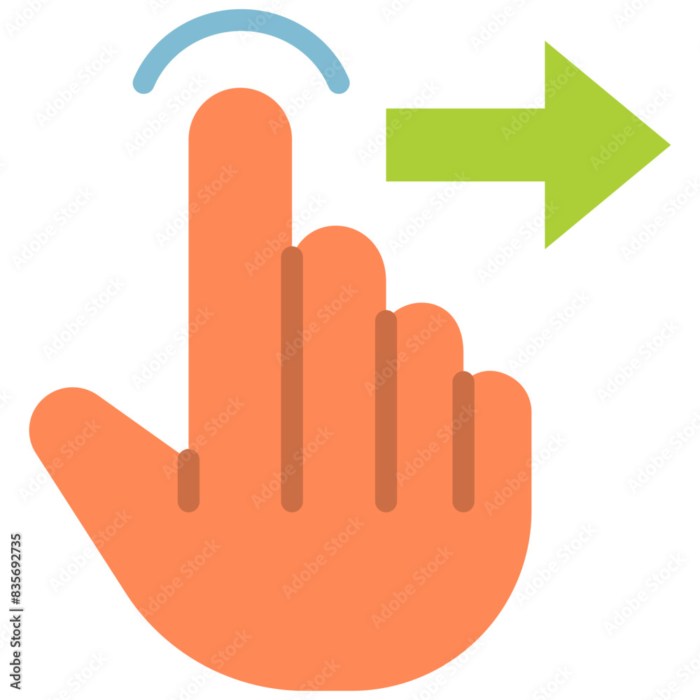 swipe right flat icon swipe right flat icon