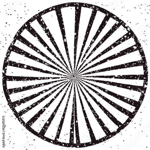 Black and White Ribbon Vector in vintage style