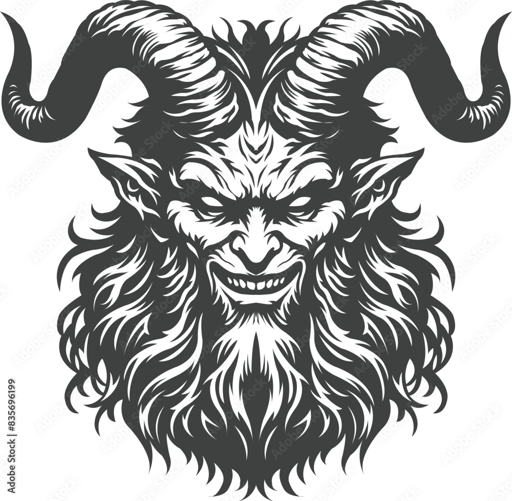 Obraz premium Satan Devil Diablo Beelzebub Dark Art Tattoo