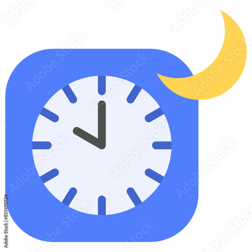 ten pm flat icon